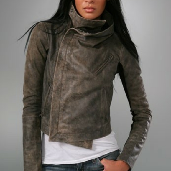Veda Jackets & Blazers - VEDA Max Waterfall Leather Jacket